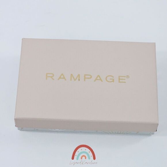 New! Rampage Necklace Earring Faith Cross Hope Heart Gold Tone Matching Gift Set - Picture 5 of 6